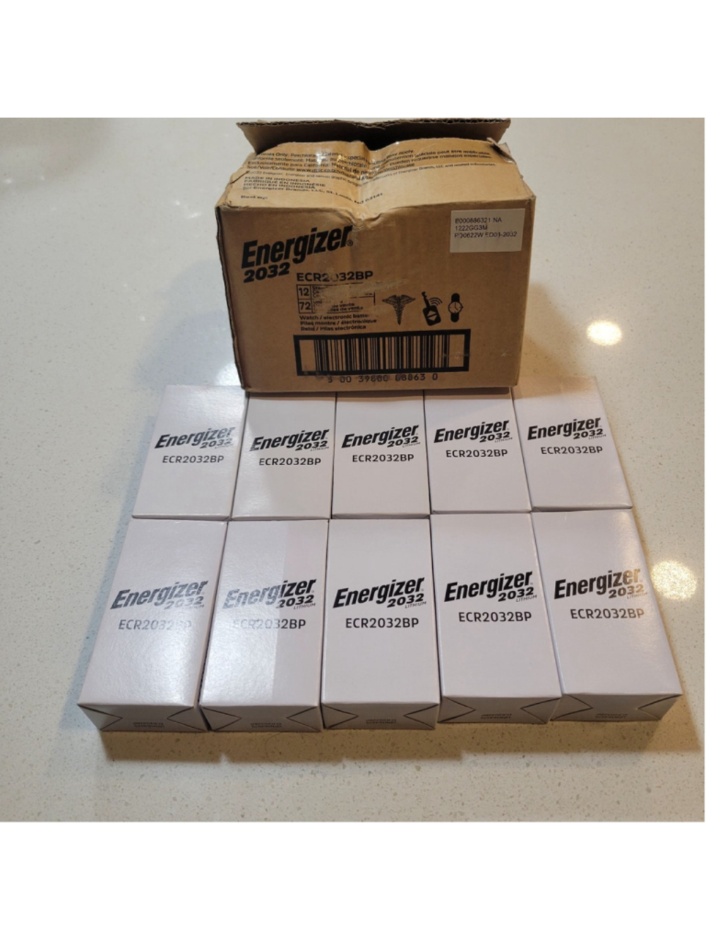 Lot Of 10 Packs Energizer 2032 Lithium Batteries 6 Per Pack NEW WRAPPED PACKETS